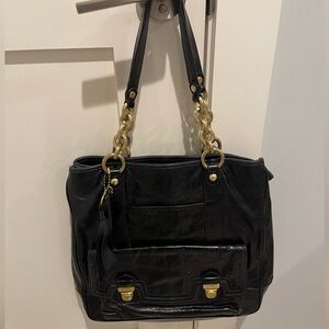 Coach Poppy Push lock Tote